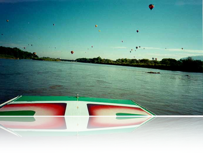 balloons off the bow